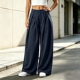 thumbnail image 4 of ATOYSOY Women's Barrel Pleated Oversized Wide Leg Cargo Pants Business Casual Trousers, 4 of 7