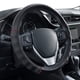 thumbnail image 1 of Funda de volante Motor Trend de piel sintética de 15 cm, color negro, 1 of 6