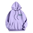 thumbnail image 5 of MHFRRA Sudadera con Capucha y Estampado de Letras, Informal, con Bolsillo Frontal, Ropa de Calle Cómoda para Uso Diario Rojo, 5 of 5