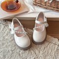 thumbnail image 5 of Otqutp Girls Dress Shoes School Uniform Mary Jane Shoes Ballet Princess Pearl Lace Bow Wedding Party Flats for Toddler Kids, 5 of 7
