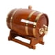 thumbnail image 3 of Dispensador de barril de vino de madera de roble vintage, barril de almacenamiento de vino, barriles de puerto, decoración del hogar , 1L, 3 of 9