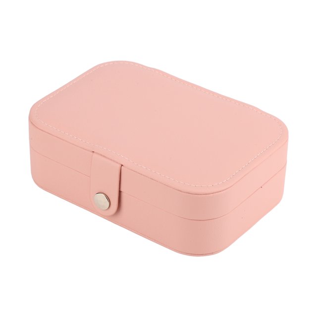 Caja para guardar joyas, joyero de 2 capas, caja para pendientes, collares, caja para presentación de joyas, respuesta rápida