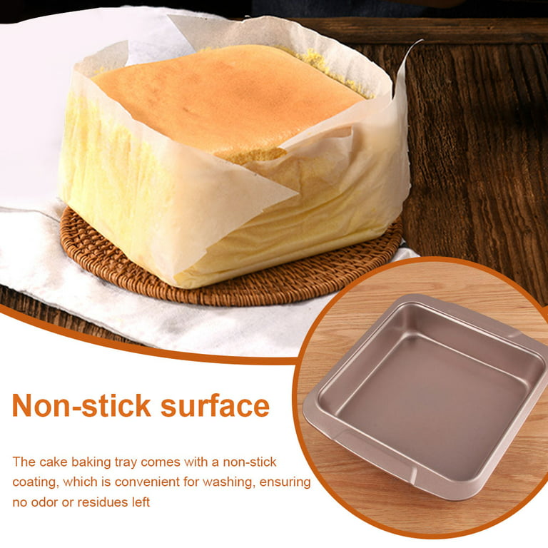 Non-Stick Cake Baking Pan with Removable Bottom Carbon Steel Heat-Resistant  Cheesecake Mold Kitchen Tool, Toast Type 
