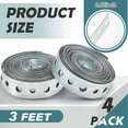thumbnail image 3 of 12 Pcs Galvanized Hanger Strap Metal Strapping with Holes Pipe Hanger for Pipe Supports Hanging, 10 Ft, 3 of 6