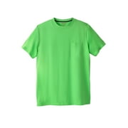 Boulder Creek By Kingsize Men's Big & Tall Heavyweight Longer-Length Pocket Crewneck T-Shirt