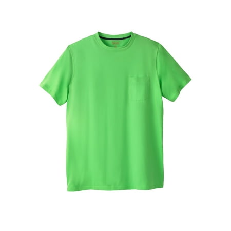 Boulder Creek By Kingsize Men's Big & Tall Heavyweight Longer-Length Pocket Crewneck T-Shirt