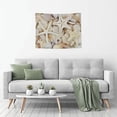 thumbnail image 5 of Kdxio Starfishes On Seashells Wall Hanging Tapestries Banner For Bedroom College Dorm Home Living Room Party Decor 29X37 In, 5 of 8