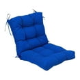 thumbnail image 1 of Cojín para silla de comedor, alfombrilla para silla, respaldo integrado, cojín para asiento, cojín para asiento azul, 1 of 8
