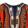 thumbnail image 6 of Women Short Sleeve Summer Traditional African Dresses Africa Style Mini Dress Dashiki Cocktail Dress - Orange, as described, 6 of 6