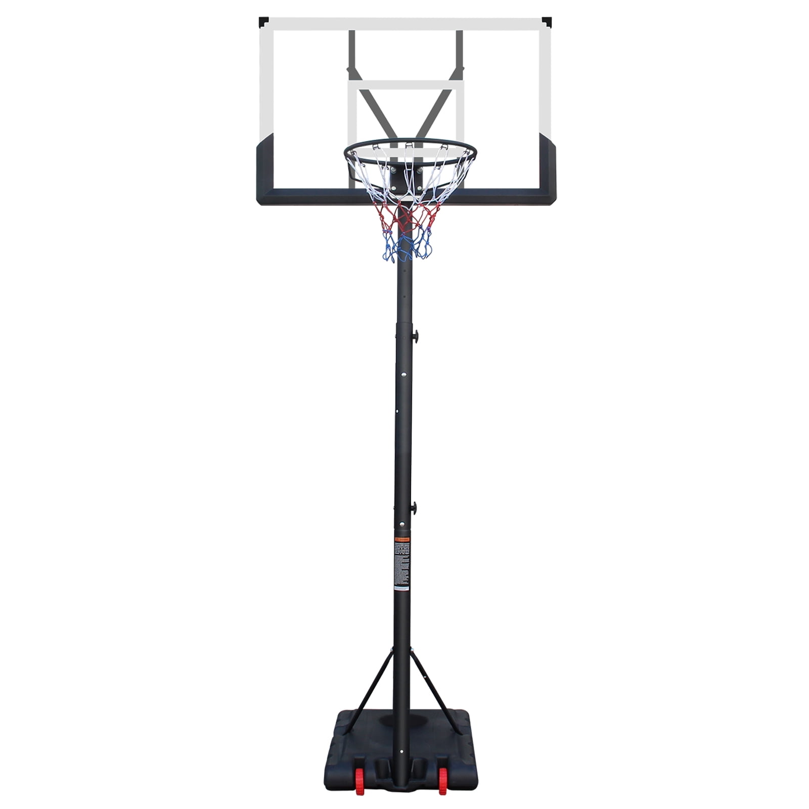 Adjustable Basketball Hoop, 5.7-10ft Height, Shatterproof Backboard, Portable Stand, Indoor & Outdoor