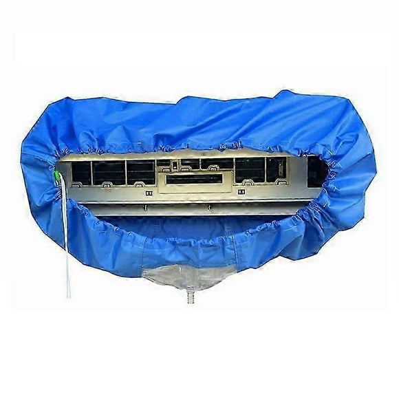 Large 2.4M Air Conditioner Cleaning Cover Double Layer Thickening Wash Mounted Protective Dust Cleaner Bag