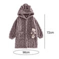 thumbnail image 2 of FloreceBien Albornoces para niños y albornoces para niñas, albornoces para niños de franela, albornoces para niños grandes, 2 of 7