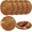 6, variant on PETGLE 6 Pack 10" Acacia Wooden Round Cutting Boards Bulk 0.6 Inch Thick Round Charcuterie Board Smooth Surface Multipurpose Chopping Serving Tray for Pizza Fruit Vegetables Bread