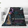 thumbnail image 5 of Gifts for Daughter Blanket from Mom, Christmas New Year Birthday Gifts Present for her Women I Love You Gifts for Girls, to My Daughter Blanket from Mom for Xmas Ultra Soft Throws, 60''''x50'''' inch, 5 of 6