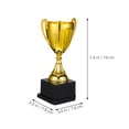 thumbnail image 3 of 2 Pcs Game Trophy Winner Competition Trophies Basketball Gifts Memorial Commemorate Smack, 3 of 6
