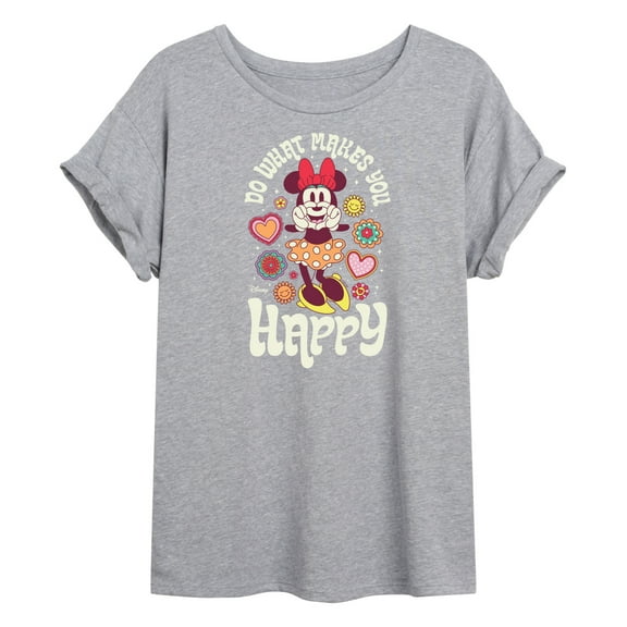 Disney - Mickey & Friends - Minnie Mouse - Do What Makes You Happy - Women's Oversized T-Shirt