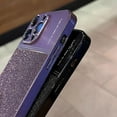 thumbnail image 7 of Compatible with iPhone 15 Pro Bling Case Sparkling Glitter Metal Wire Drawing Glossy Slim Thin Lightweight Fashion Lens Protection Shockproof Cover for Women Girls, 7 of 7