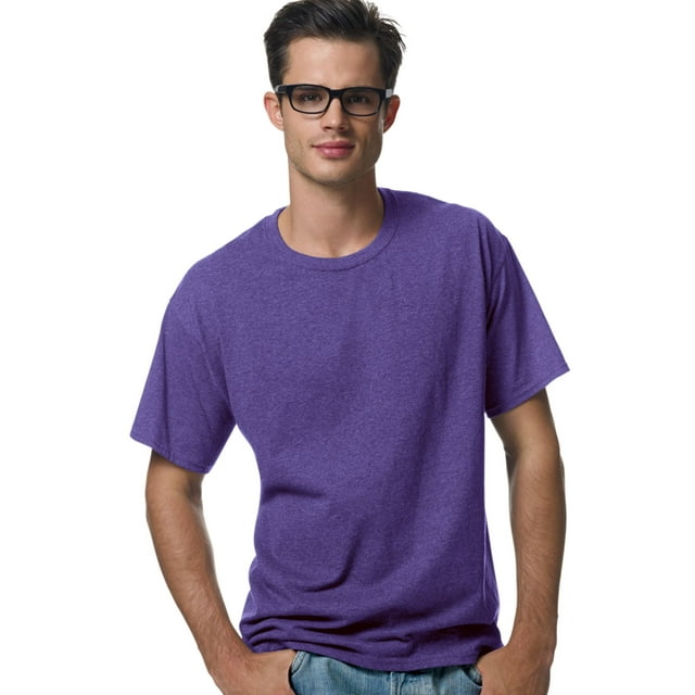 Hanes ComfortBlend EcoSmart T-Shirt à Col Ras du Cou pour Hommes, P, Violet