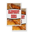 thumbnail image 4 of A-frame Sidewalk Elephant Ears 24" x 36" Double Sided A-Frame Sidewalk Sign, Includes 2 Installed Vinyl Decals | Foldable Portable White Signicade Sandwich Board Signs, 4 of 5