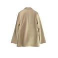 thumbnail image 3 of Fashnice Veste d'Extérieur pour Femmes, Blazer à Double Boutonnage, Cardigan Décontracté pour Bureau, Gingembre 2TG, 3 of 5