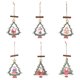 thumbnail image 1 of Paquete de 6 colgantes huecos de madera para Navidad, adornos para árboles de Navidad, decoración para fiestas colgantes Sincero  Hogar, 1 of 5