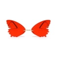thumbnail image 2 of XASZHN Lunettes de Soleil Rétro en Forme de Papillon Vintage Irrégulières Unisexes Mode Lunettes Rouges_004 Taille Unique, 2 of 2