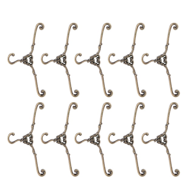 LABSERRON 10Pcs Baby Clothes Hanger Golden Alloy Clothes Protection Kids Room