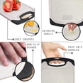 thumbnail image 4 of Tablas de cortar para cocina, juego de 3 tablas de cortar de plástico con pies antideslizantes, ranuras para jugos, asas de fácil agarre, sin BPA, no porosas, aptas para lavavajillas, múltiples, 4 of 4