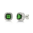 thumbnail image 6 of Arista Diamond Accent, Green Emerald & White Sapphire Women's Ring, Earring & Pendant Set in Sterling Silver, 18", 6 of 6