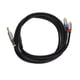 thumbnail image 5 of Cable TRS A RCA Doble De 1/4 Pulg., Conector Chapado En Oro Compacto Divisor De Micrófono De Doble Capa De 3 M / 9.8 Pies Para Equipos De Grabación Para Sistema Estéreo HiFi, 5 of 8