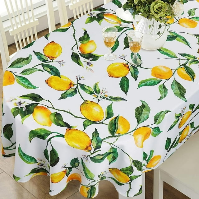 Modern Oval Tablecloth for Oval Table Waterproof Table Cloths for Dining Room Indoor Outdoor Home Decorative Table Cloth-60x102in