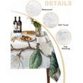 thumbnail image 2 of White Floral Table Cloth, Botanical Magnolia Flower Leaves Butterfly Waterproof Tablecloth for Rectangle Tables, Reusable Washable Fabric Table Cover for Restaurant Kitchen Dining Tables 52"x70", 2 of 6