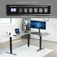 thumbnail image 6 of VIVO Gray Electric 63" x 55" Corner Desk Workstation, 3 Section Table Top, 6 of 9