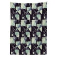 thumbnail image 3 of Ambesonne Floral Tablecloth Rectangular Table Cover, Geometric Soft Spring, 60"x90", Pale Green Slate Blue, 3 of 4