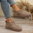 thumbnail image 6 of JUSLIO Slippers for Women Non Slip Indoor House Slippers Closed Toe Slide Slip On Fuzzy Plush Flat Sole Slippers Coffee, 6 of 9