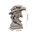 thumbnail image 3 of Gmogad Resin Falcon Decor Unique Handcrafted Figurine Premium Resin Bookcase Desktop Ornament Lightweight Durable Home Office Study Decor Gift for Men Women, 3 of 6