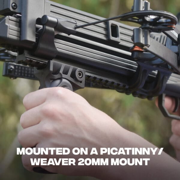 Ballista Folding Vertical Foregrip for Crossbow Nylon Handle Grip Picatinny Weaver 20mm Rail