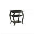 thumbnail image 2 of Black Finish Bow Leg Square End Table, 2 of 5