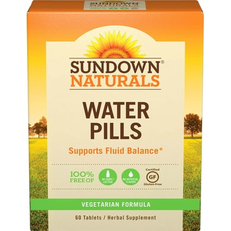 (2 pack) (2 Pack) Sundown Naturals Herbal Supplement Natural Water Pills, 60 Ct