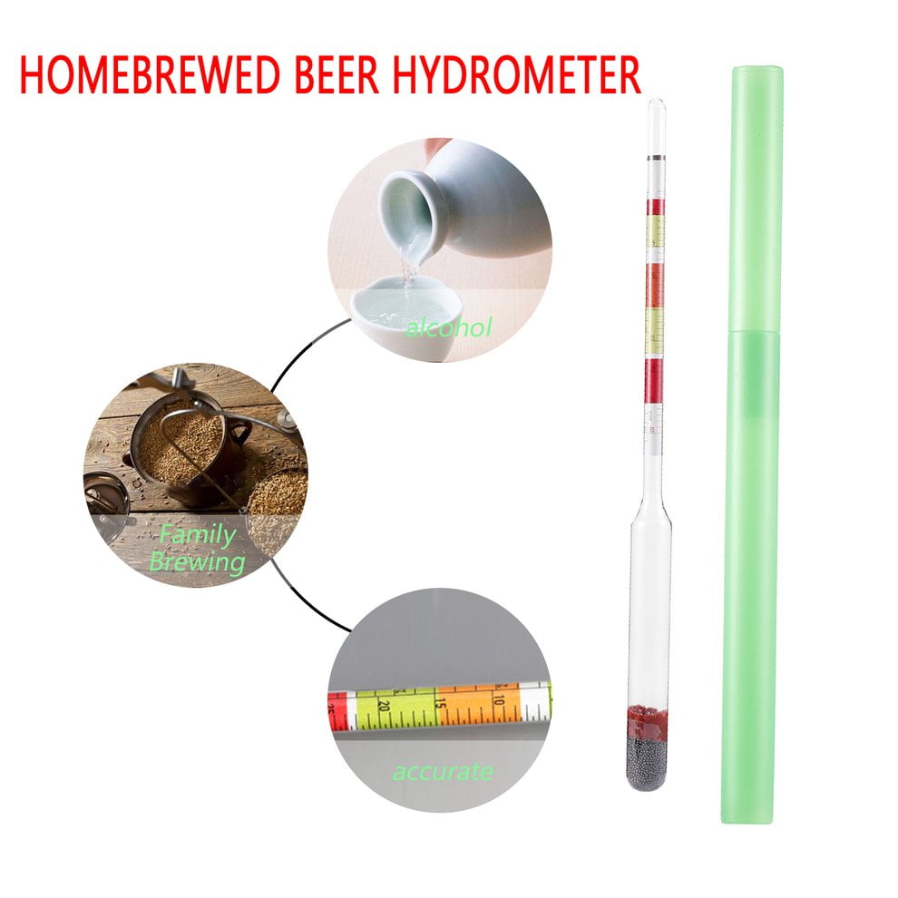Hydrometers Home & Kitchen 3 Scale Home Brew Hydrometer Wine Beer Cider