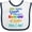 White and Navy, variant on Inktastic After Every Storm, There is a Rainbow of Hope Here I Am Boys or Girls Baby Bib