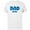 White, variant on Disney Mickey Mouse Dad To Be - Short Sleeve Cotton T-Shirt for Adults - Customized-Black