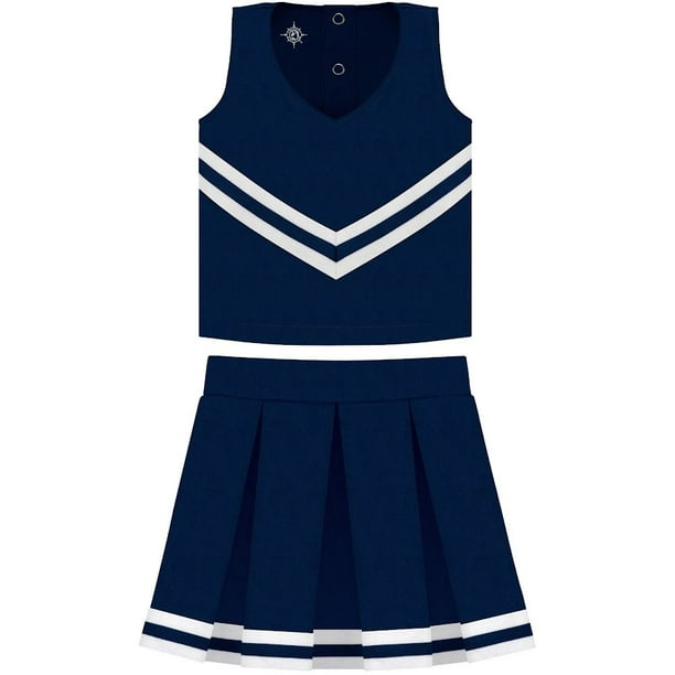 Creative Knitwear Navy Blue Cheerleader Costume For Girls - 3 Piece ...