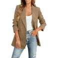 thumbnail image 2 of Casual Blazers for Women 2025 Long Sleeve Lightweight Notch Lapel Collar Slim Fit Business Casual Work Office Jacket, 2 of 6