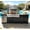 Black+9''6, variant on 82" Modular Outdoor Kitchen Island with 6-Burner 85,000 BTU Stainless Steel Propane Grill, Rotisserie, Refrigerator, Sink & Granite Countertop