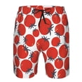 thumbnail image 3 of Fotbe Hand Drawn Tomatoes Trajes de Baño Estampados para Hombre, Shorts de Verano de Secado Rápido, Ropa de Playa, Bañadores-Large, 3 of 6