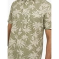 thumbnail image 4 of Chaps Men's and Big Men's Linen-Blend Print Woven Shirt, Sizes S-3XL, 4 of 6
