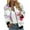 White, variant on Winter Jackets Clearance, Women Autumn Fashion Leisure Square Thin Jacket with Flap Pocket Jacket with Elastic Hem and Cuffs Coat Baseball Top for Women White S