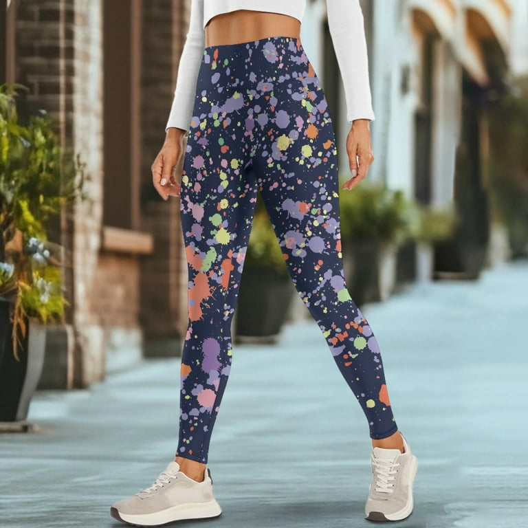 COEQINE Women Breathable Yoga Pants with Pockets Buttery Soft High