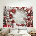thumbnail image 6 of SOFIKAANMU Christmas Tapestries, Various Designs And Patterns, Winter Snow And Forest Tapestries, Bedroom And Dormitory Home Decor Tapestries, 6 Sizes, 80 X 60 Inches., 6 of 7